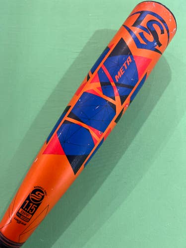 Used 2022 Louisville Slugger Meta Bat USSSA Certified (-10) Composite 18 oz 28"