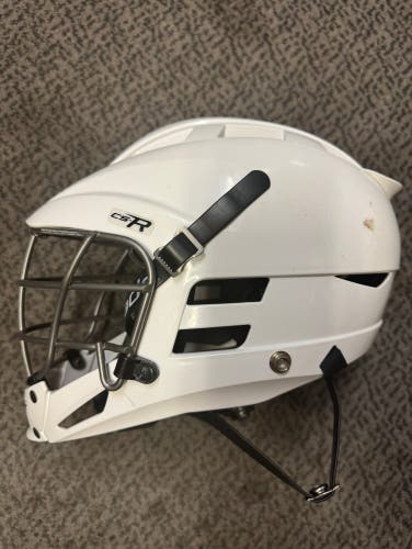 Cascade White CS-R Youth Lacrosse helmet