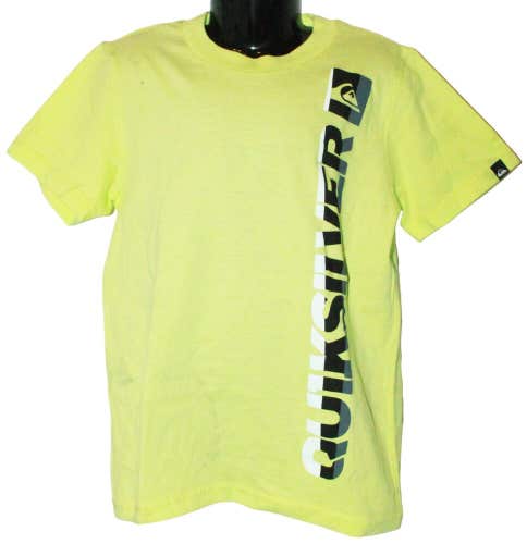 Vintage Quiksilver Logo Brand - Kids Shirt Apparel Yellow Neon Shirt Youth 5