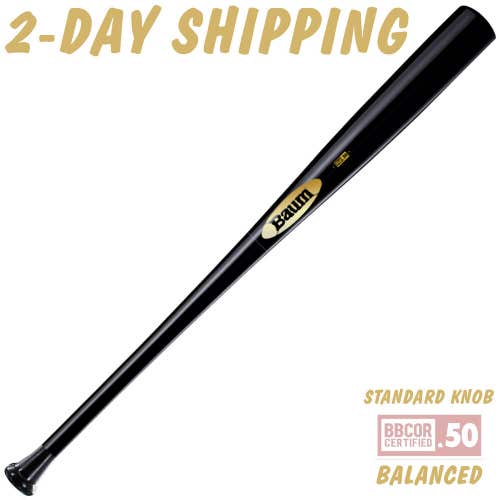 BAUM BAT GOLD STOCK 33"/30 oz Maple Composite BBCOR Bat -Standard Knob/Balanced ►210 DAY WARRANTY◄