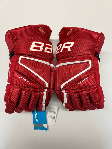 Bauer Vapor Hyperlite Pro Team Gloves 14” Red