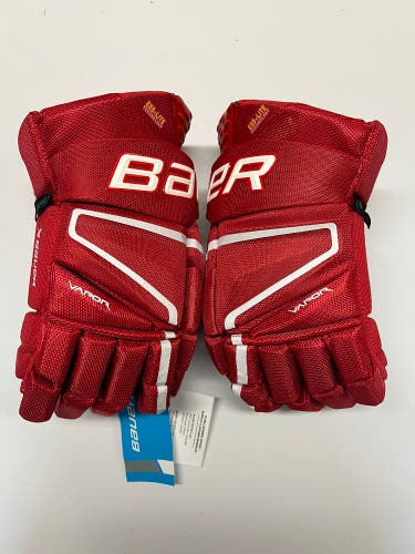 Bauer Vapor Hyperlite Pro Team Gloves 14” Red