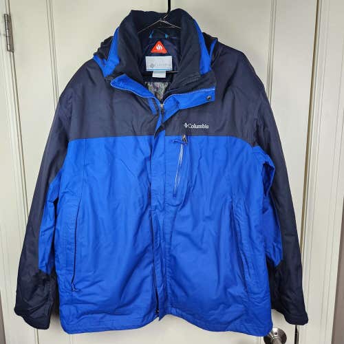 Columbia Interchange Omni Heat Tech Men's Size XL 3-in-1 Jacket Coat Winter Ski