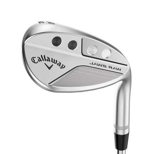 CALLAWAY 2023 JAWS RAW CHROME FULL FACE LOB WEDGE 58°-08° (BOUNCE) Z GRIND STEEL WEDGE TRUE TEMPER