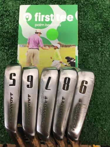 Adams Golf Tight Lies Tour Iron Set 5, 6, 7, 8, 9 With Stiff Steel Shafts