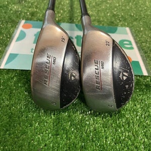 Taylormade Burner Rescue Mid Hybrids Set 3-4 Regular Graphite Shafts