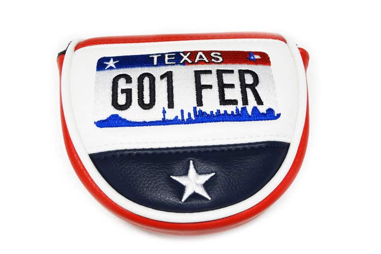 NEW PRG Texas Red/White/Blue Magnetic Mallet Putter Headcover