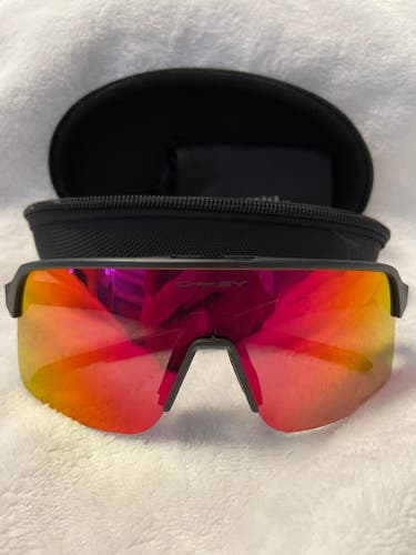 Brand New Oakley Sutro Lite Black With Red Frame Sunglasses With Case