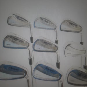 Used Men's Mizuno MP-30 Right Handed Iron Set Stiff Flex 9 Pieces Steel Shaft