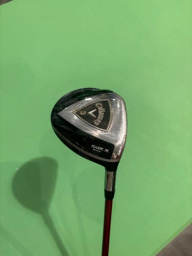 Used Men's Callaway RAZR X Black Fairway Wood Right Handed Stiff Flex 3 Wood