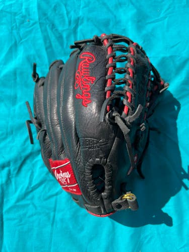 Black Used Rawlings Select Pro Lite Right Hand Throw Infield Baseball Glove 12.25"