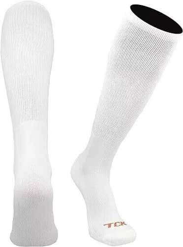 TCK Adult Unisex Prosport PTWT1 Small White 12 Pack Knee High Athletic Socks NWT