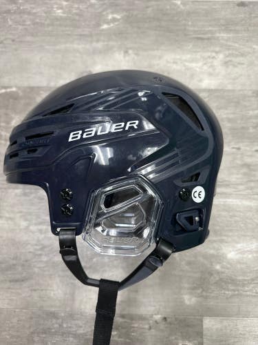 Blue Used Medium Bauer Re-Akt 85 Helmet