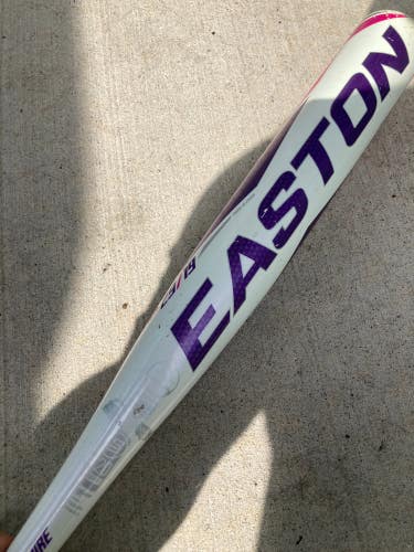 Used 2022 Easton Pink Sapphire Bat (-10) Alloy 19 oz 29"