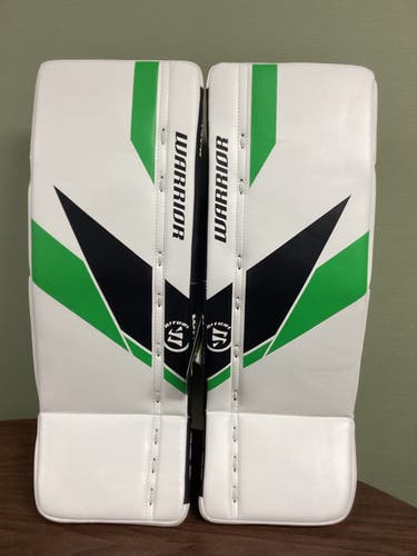 New 22"  Youth Warrior Ritual white black green G7 Goalie Leg Pads