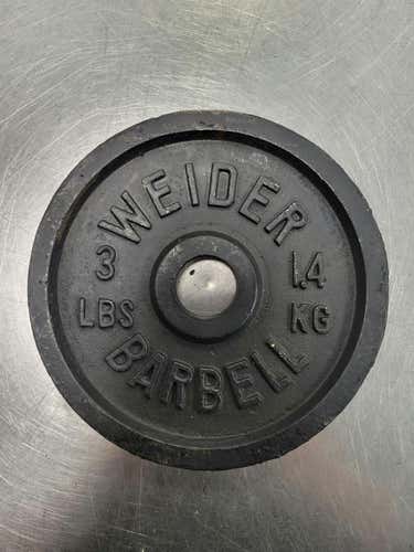 Used Weider 3 Lb Standard Plate Sets