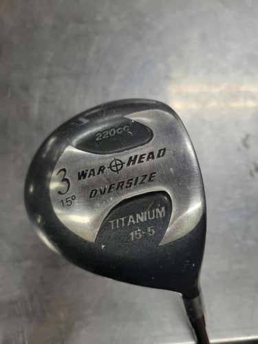 Used War Head 220 Cc 3 Wood 3 Wood Regular Flex Steel Shaft Fairway Woods