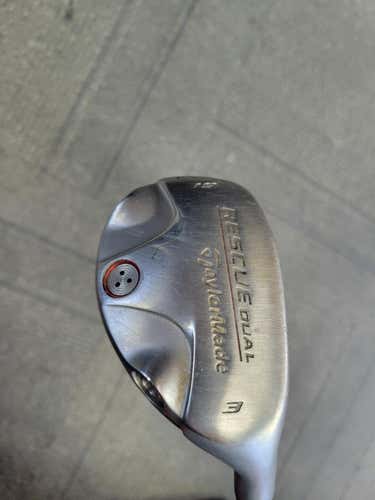 Used Taylormade Rescue Dual 3 3 Hybrid Stiff Flex Graphite Shaft Hybrid Clubs