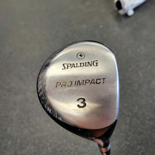 Used Spalding Pro Impact 3 Wood Regular Flex Steel Shaft Fairway Woods