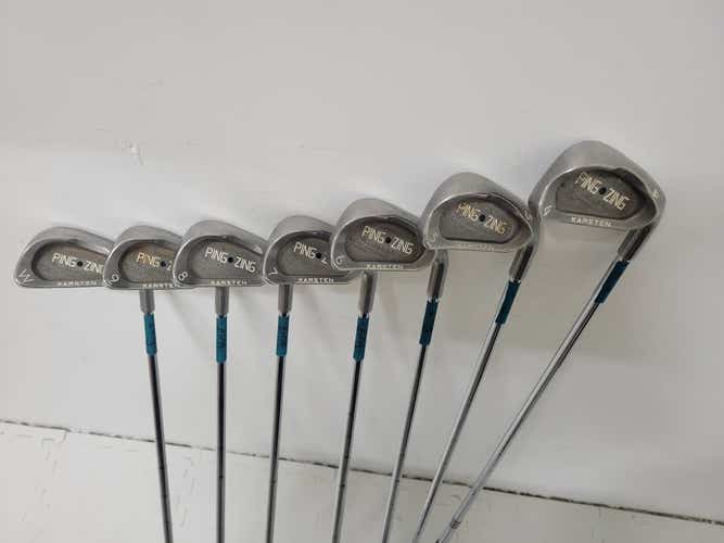 Used Ping Zing -black Dot- 4i-pw Regular Flex Steel Shaft Iron Sets