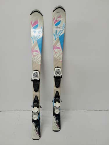 Used Nordica Little Bele 120 Cm Boys' Downhill Ski Combo