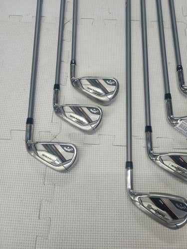 Used Callaway Mavrik Max 5i-gw Aw Regular Flex Graphite Shaft Iron Sets