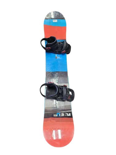 Used Burton Flying V Wide Cartel Bindings 162 Cm Men's Snowboard Combo