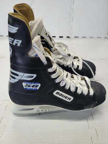 Used Bauer Impact50 Skates Senior 9 Ice Hockey Skates