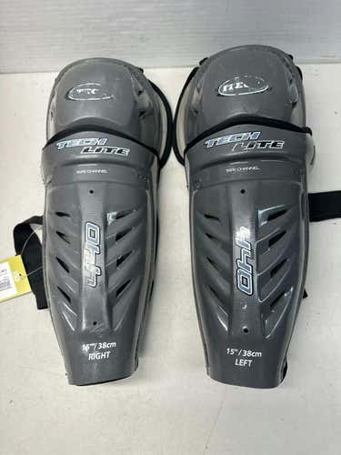 Used Itech Tech Lite 15" Hockey Shin Guards