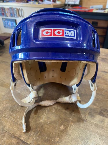 Vintage CCM Pro Standard Blue Hockey Helmet 6 1/2 - 8