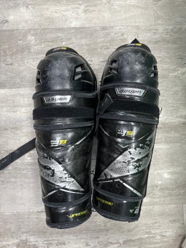 Used Senior Bauer Supreme 3S Pro Shin Pads 13"