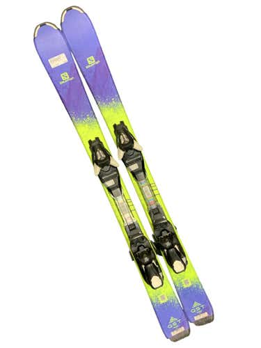 Used Salomon Qst Max Jr 110 Cm Boys' Downhill Ski Combo