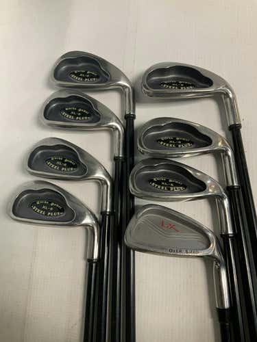 Used Turbo Power Xl-6 Steel Plus 3i-9i Regular Flex Graphite Shaft Iron Sets