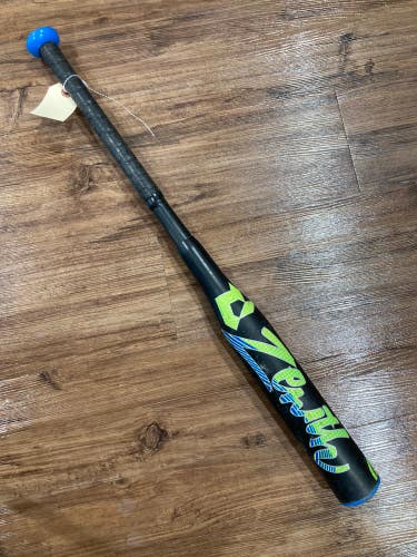 Black Used 2022 DeMarini Zenith Bat (-13) Alloy 15 oz 28"