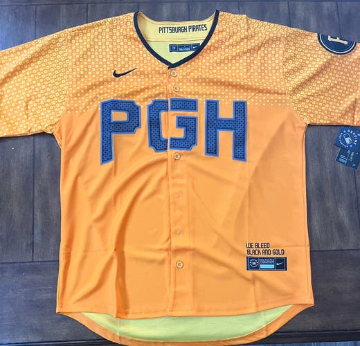 Pittsburgh Pirates PGH City Connect Jersey Large