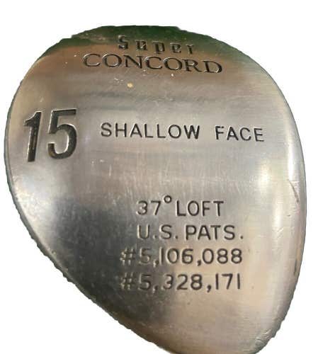 Super Concord Shallow Face 15 Wood 37* RH Harrison Senior Graphite 39" New Grip