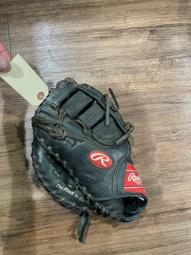 Brown Used Rawlings Highlight Series Right Hand Throw First Base Baseball Glove 11.5"