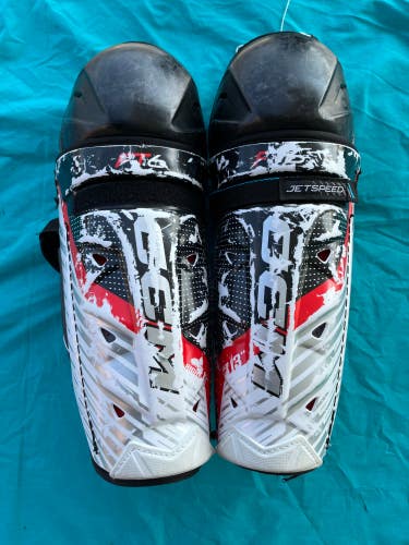 Used Junior CCM Jetspeed FT6 Shin Pads 13"