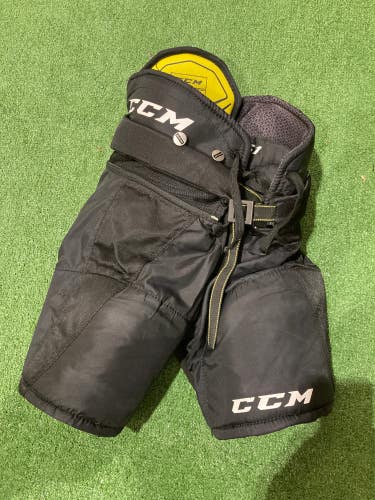 Black Used Youth Large CCM Super Tacks AS1 Hockey Pants