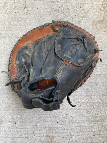 Used MacGregor Right Hand Throw Catcher's Baseball Glove 32"