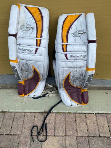 Used Large Vaughn Goalie Leg Pads