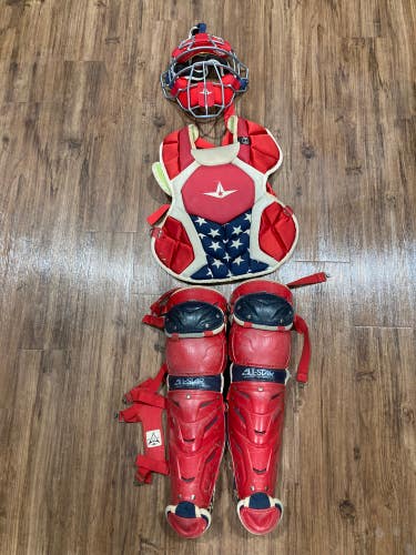 Used Youth All Star System 7 Axis Catcher's Set (ages 9-12)