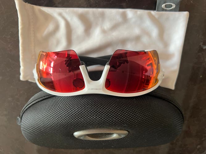 Oakley Flak XL Prism/White Baseball Sunglasses