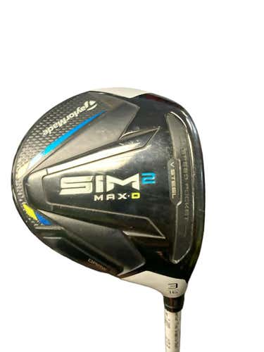 Used Taylormade Sim 2 Max D 3 Wood Senior Flex Graphite Shaft Fairway Woods