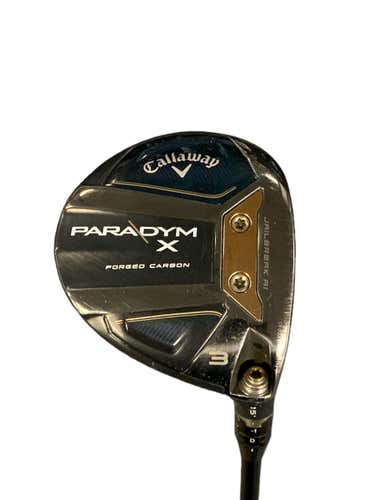 Used Callaway Paradym X 3 Wood Regular Flex Graphite Shaft Fairway Woods