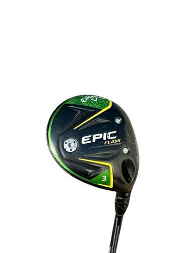 Used Callaway Epic Flash 3 Wood Senior Flex Graphite Shaft Fairway Woods