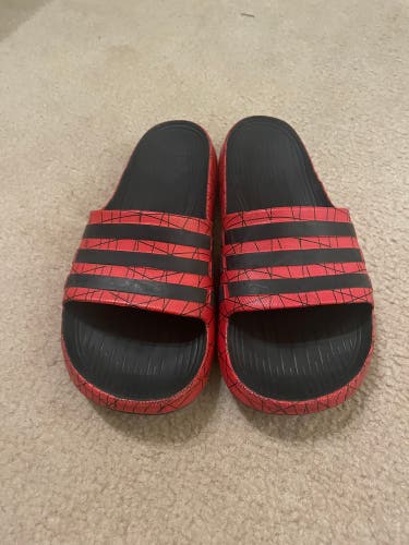 Adidas Slides- Red Duramo