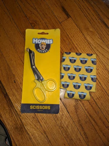 New Howies tape scissors and koozie