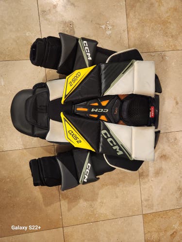 Used Large CCM Axis 2 Pro Goalie Chest Protector Pro Stock