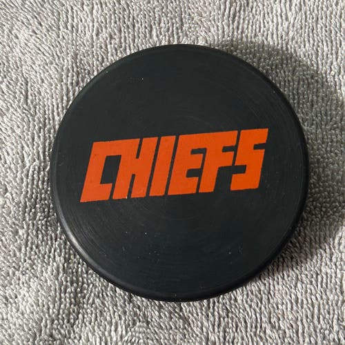 Johnstown Chiefs Vintage ECHL Hockey Puck (Made in Czechoslovakia)